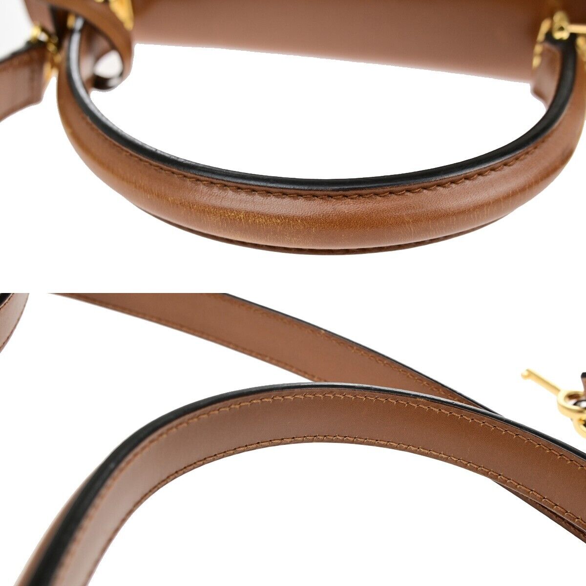 Gucci Lady Lock, Brown, Leather, handbag