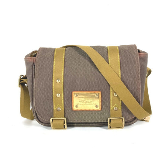 Louis Vuitton Antigua, Brown, Canvas, shoulder