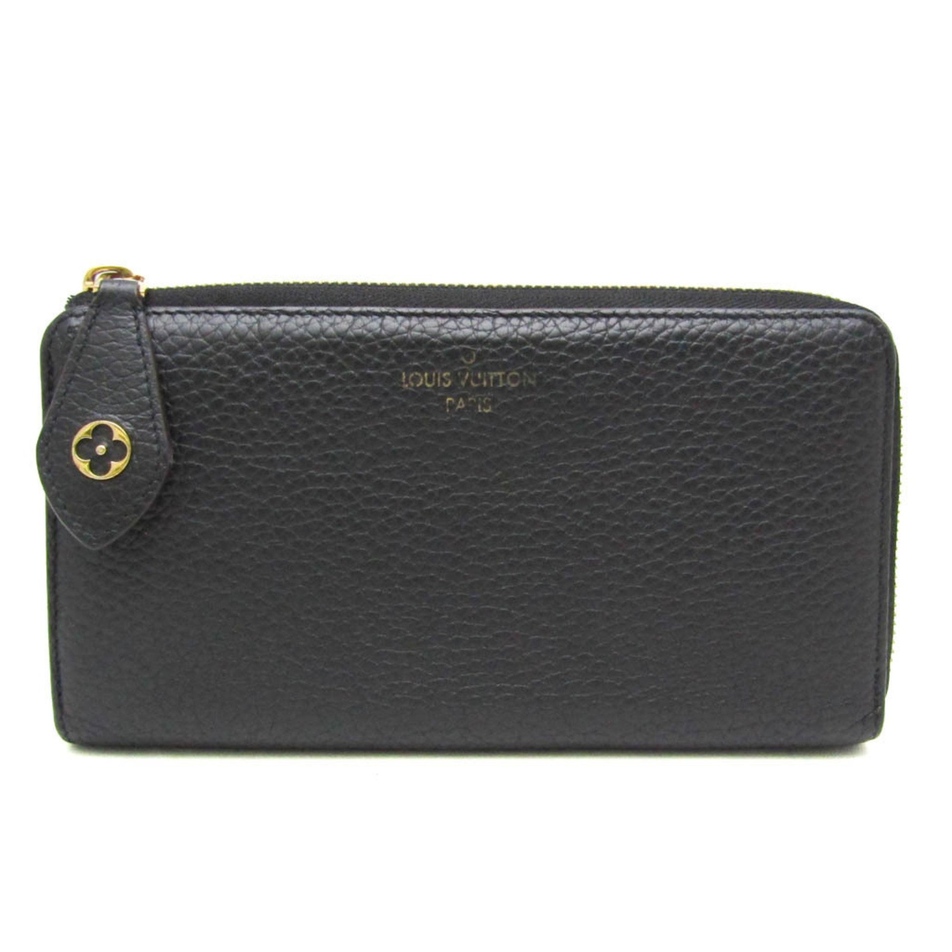 Louis Vuitton Comete, Black, Leather, wallet