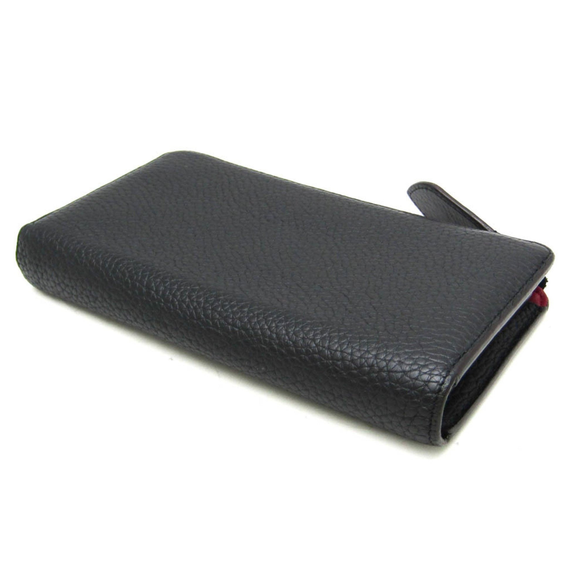 Louis Vuitton Comete, Black, Leather, wallet