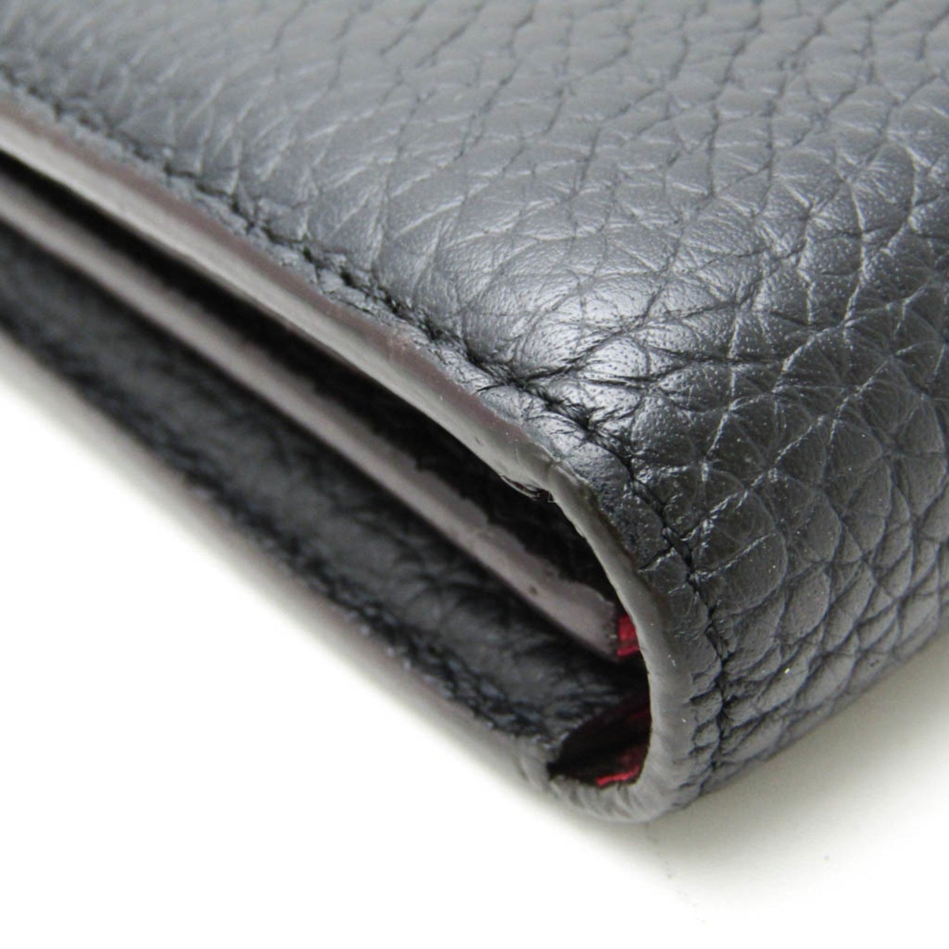 Louis Vuitton Comete, Black, Leather, wallet