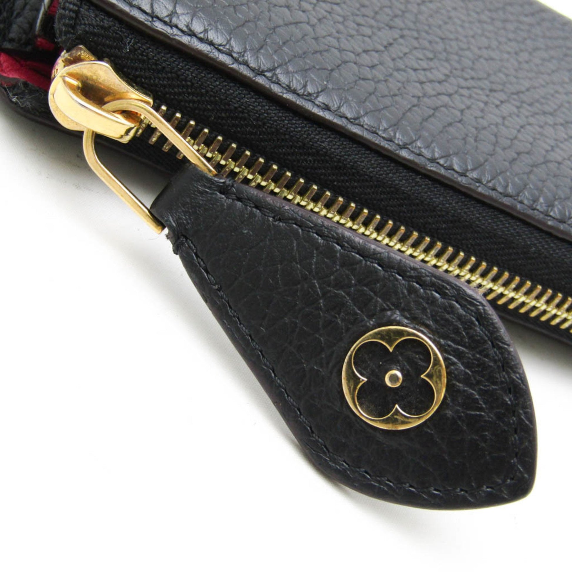 Louis Vuitton Comete, Black, Leather, wallet