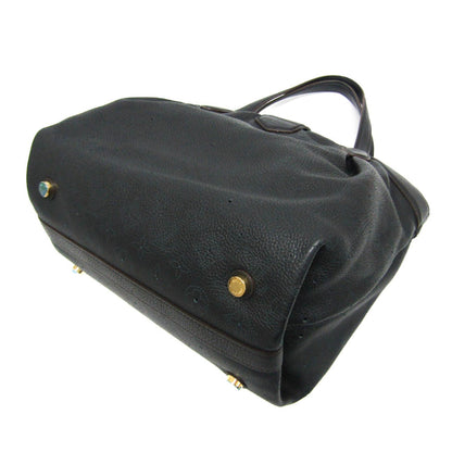 Louis Vuitton Mahina, Black, Leather, handbag