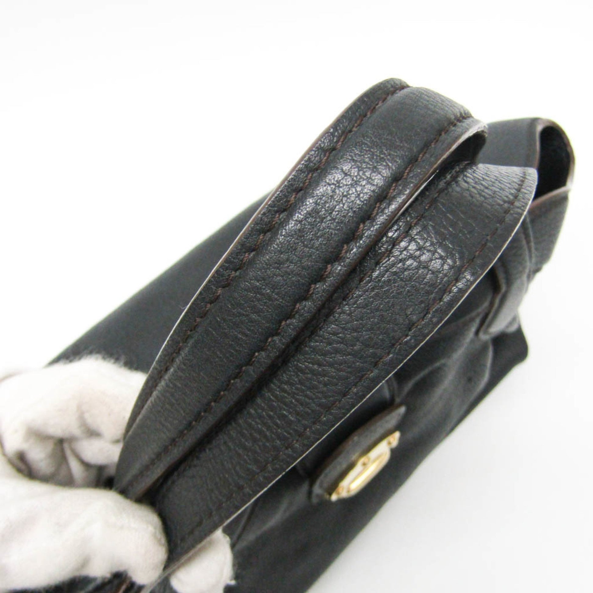 Louis Vuitton Mahina, Black, Leather, handbag