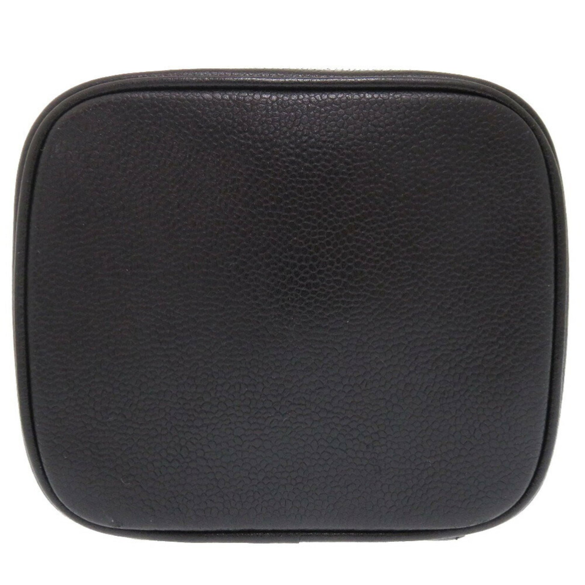 Chanel Vanity, Black, Leather, clutch