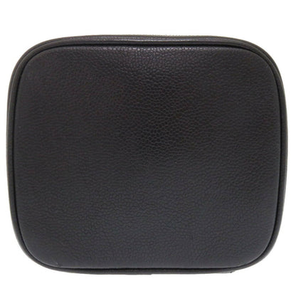 Chanel Vanity, Black, Leather, clutch