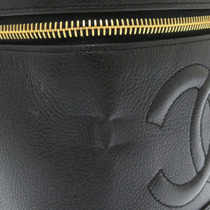 Chanel Vanity, Black, Leather, clutch
