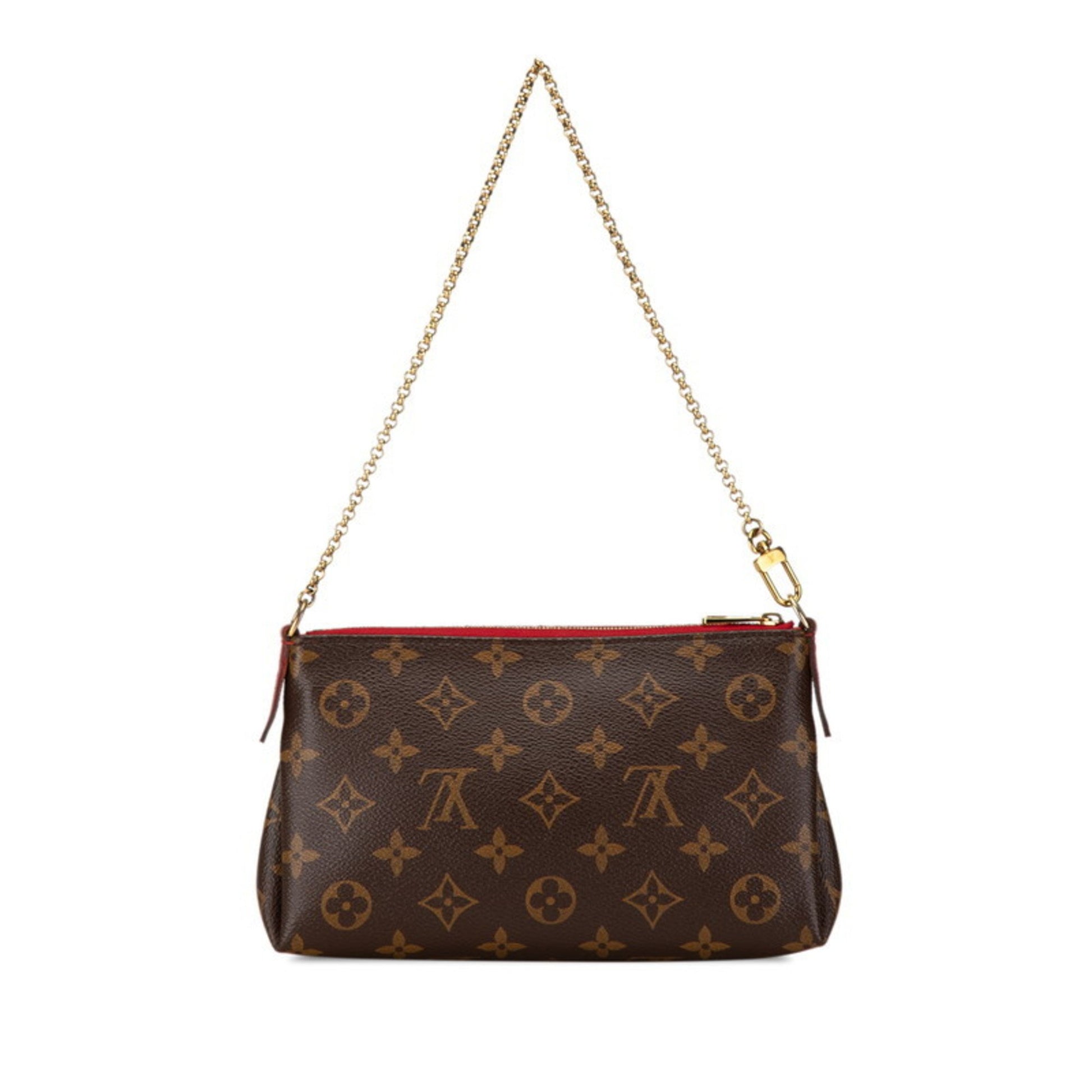 Louis Vuitton Pallas, Brown, Canvas, shoulder