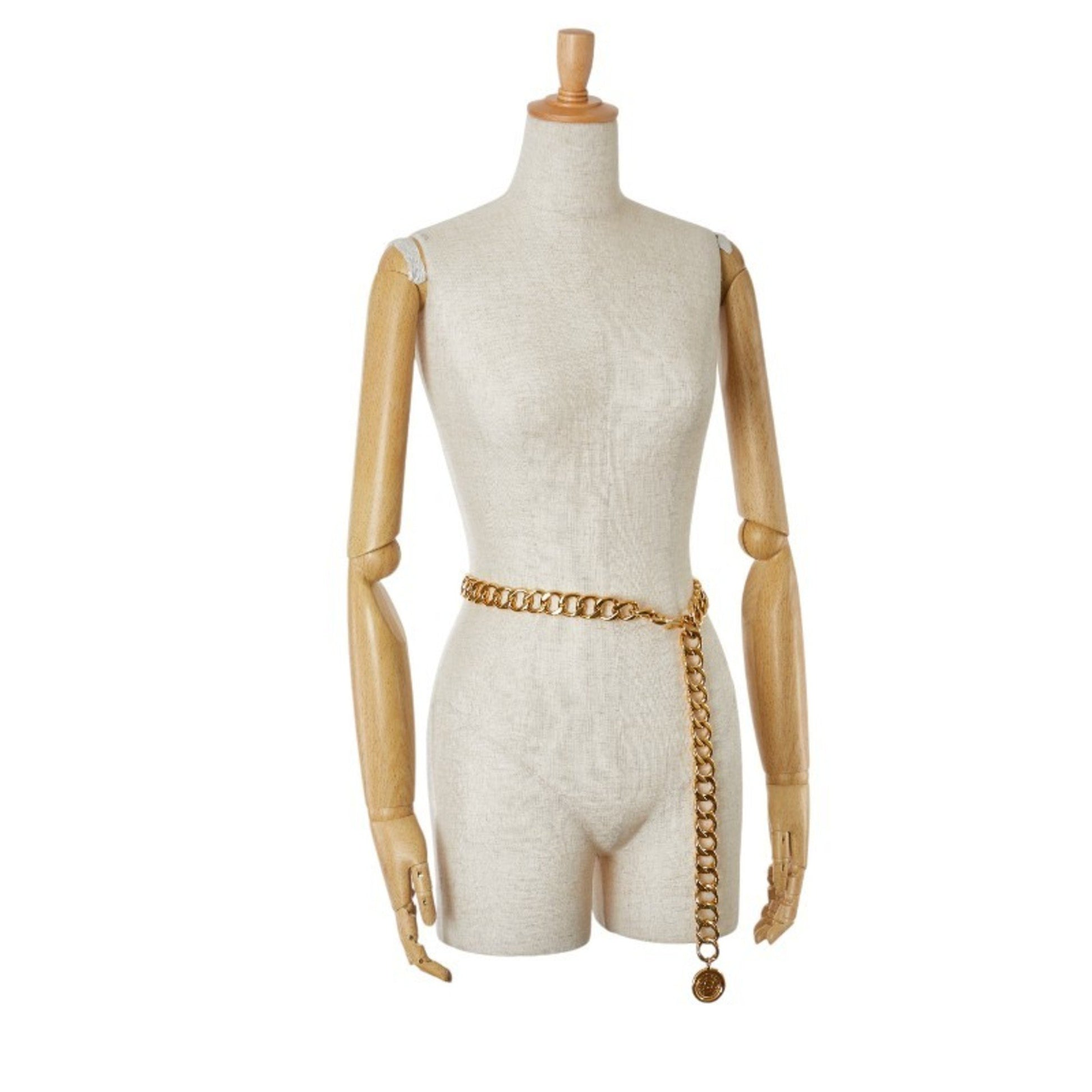 Chanel Coco Mark, Gold, Gold Plated, belt