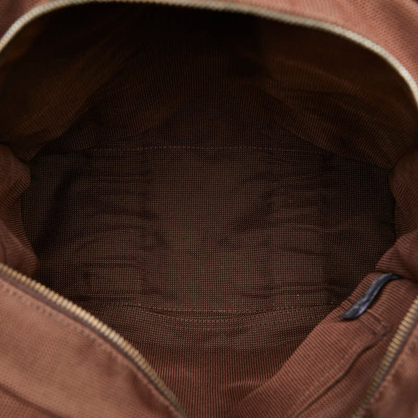 Hermès Herline, Brown, Canvas, backpack