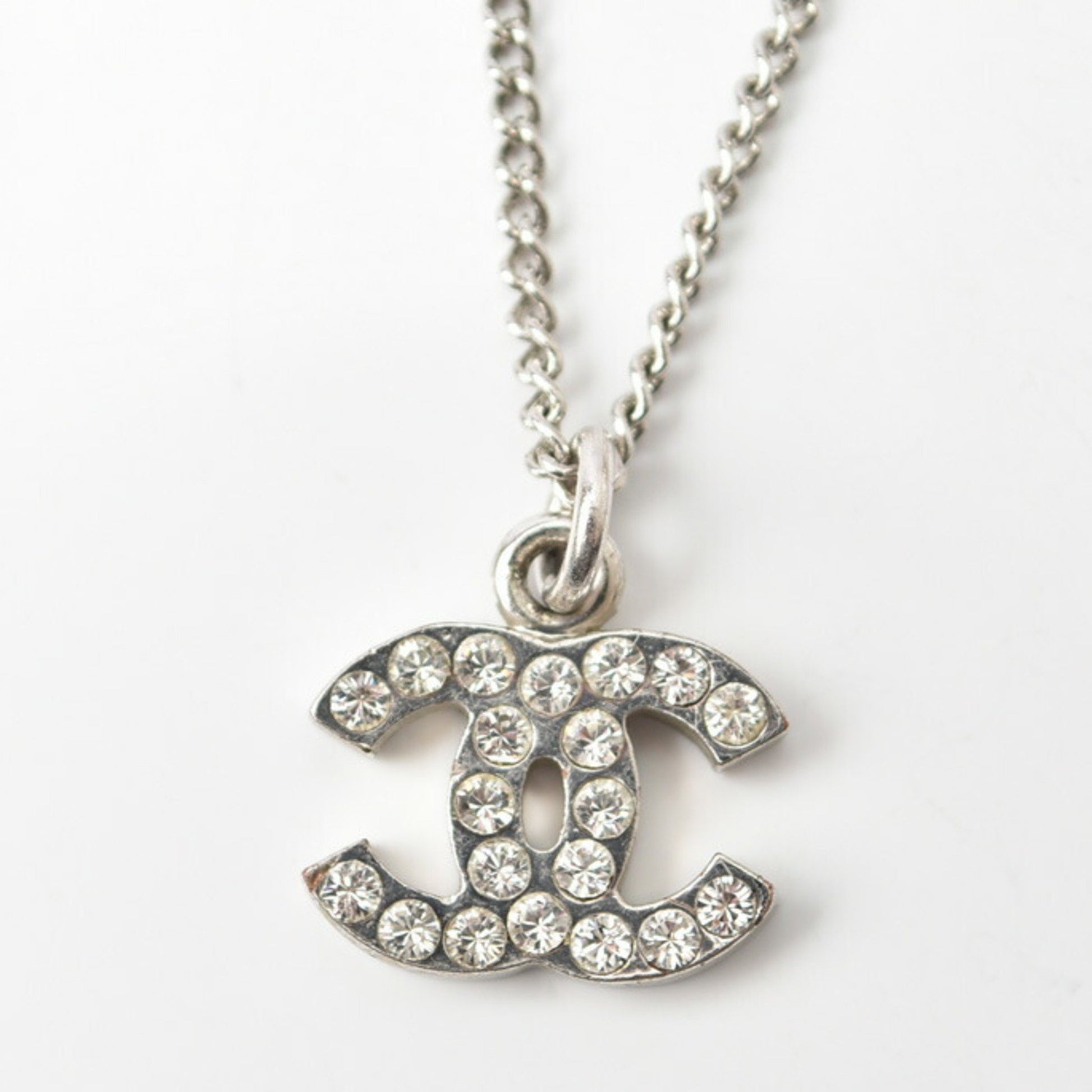 Chanel Coco Mark, Silver, Metal, necklace