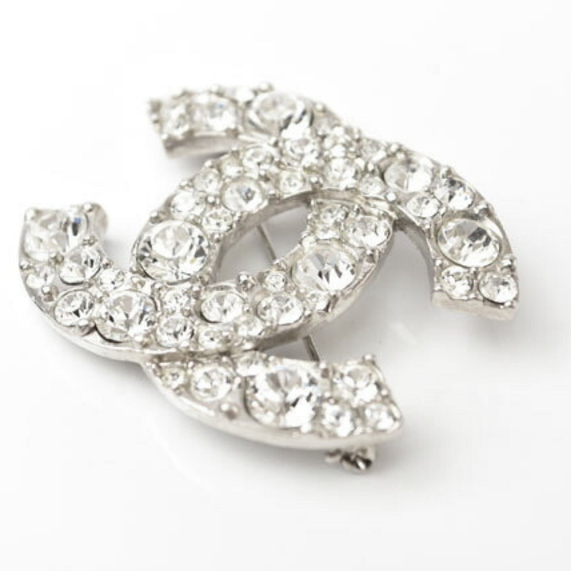 Chanel Coco Mark, Silver, Metal, brooch