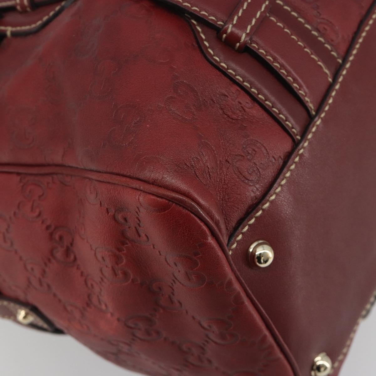 Gucci 85th Anniversary Boston Guccissima Leather, Red, Leather, Shoulder Bag