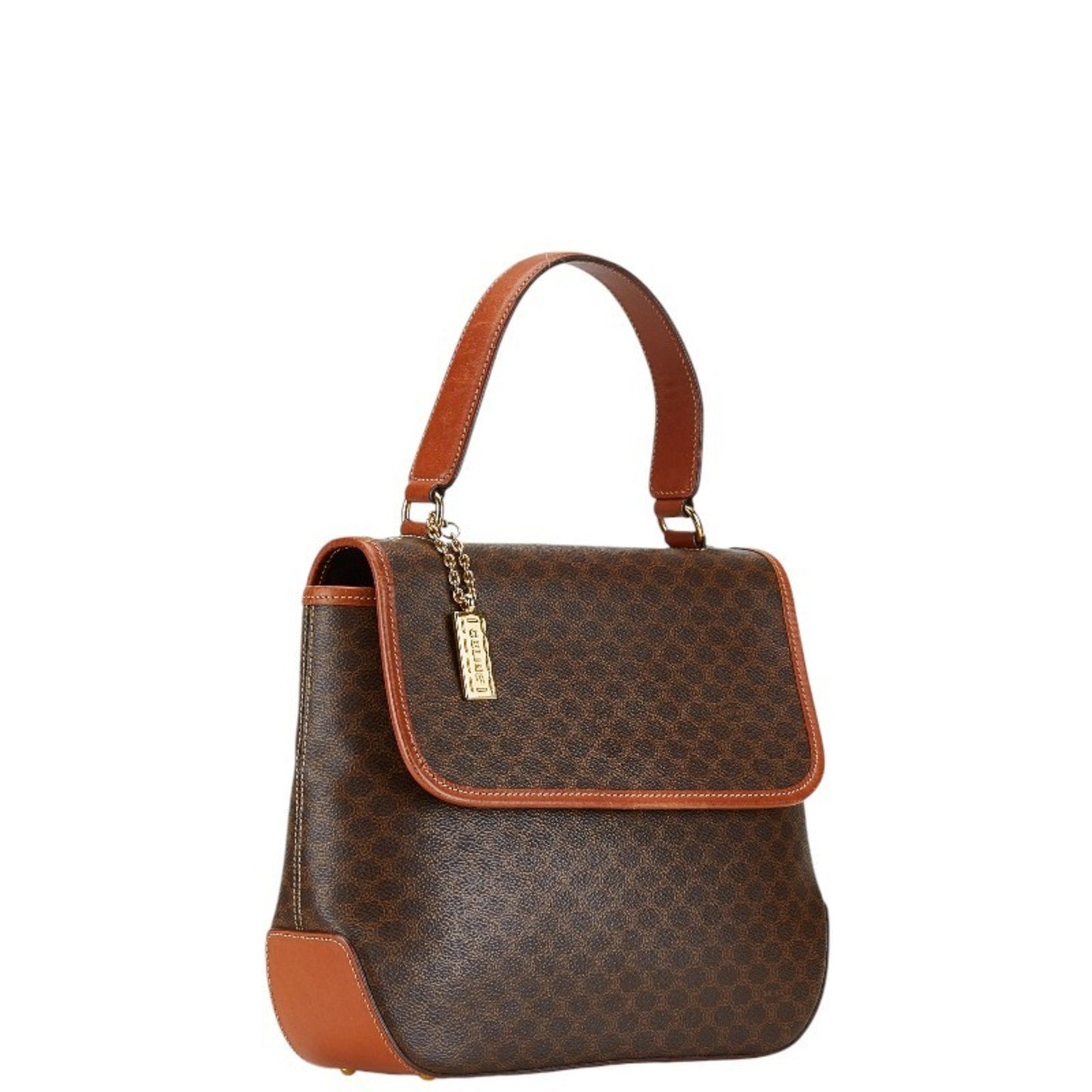 Céline Macadam, Brown, Canvas, handbag