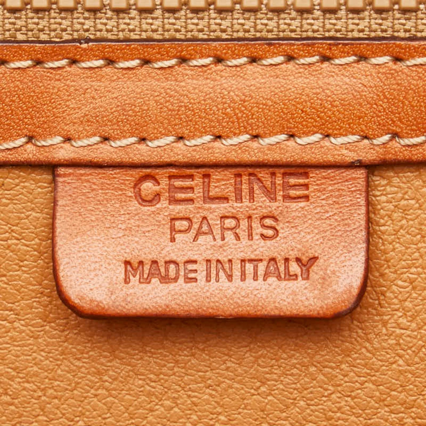 Céline Macadam, Brown, Canvas, handbag