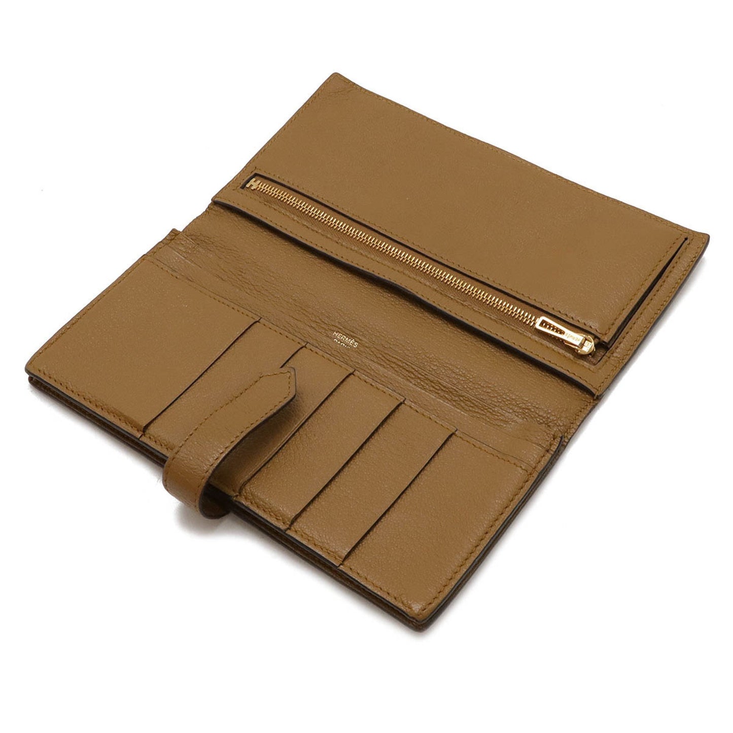 Hermès Béarn, Beige, Leather, wallet