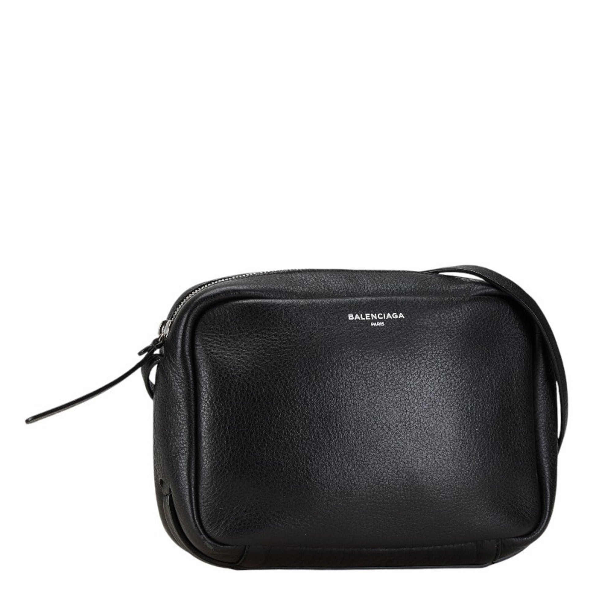 Balenciaga Camera, Black, Leather, shoulder