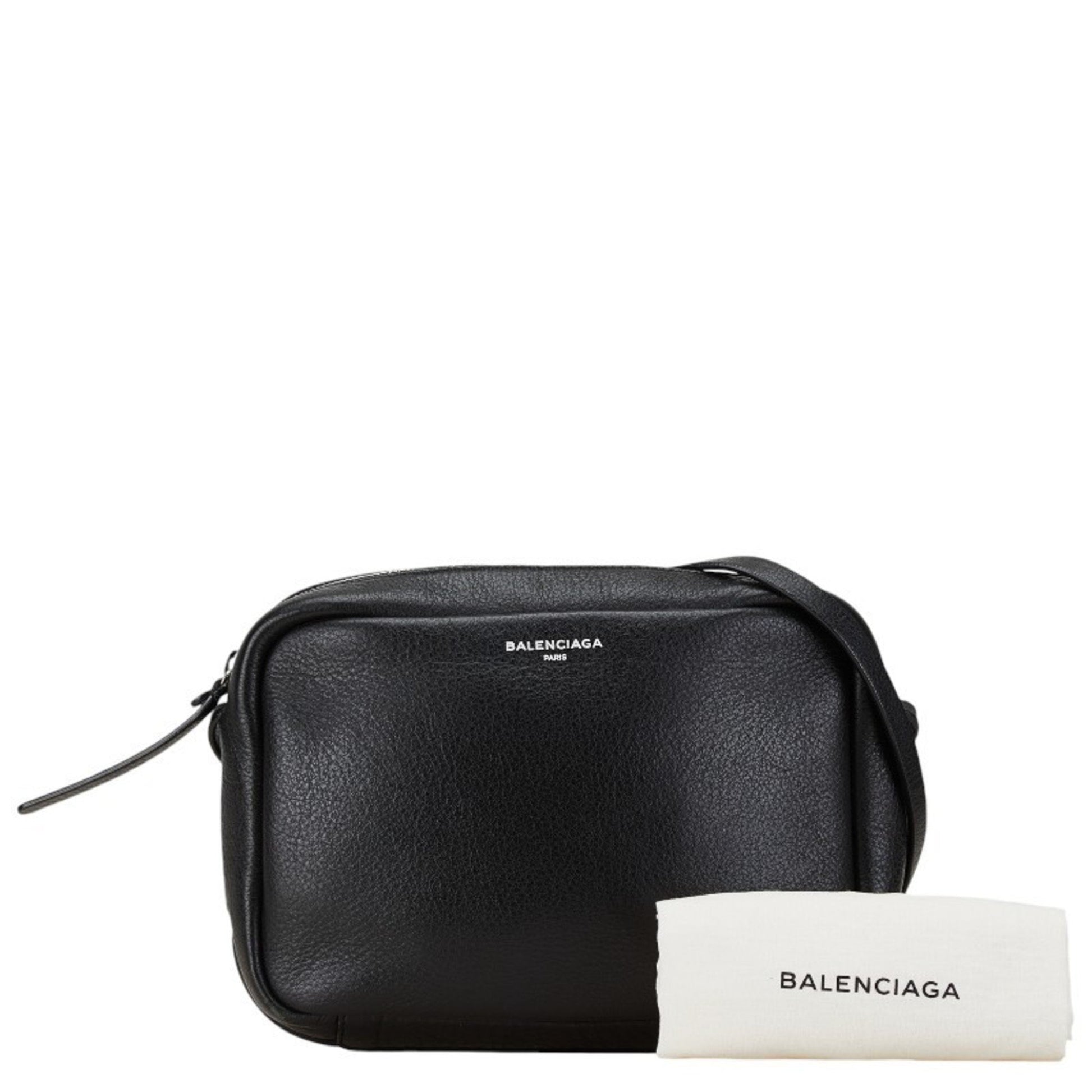 Balenciaga Camera, Black, Leather, shoulder