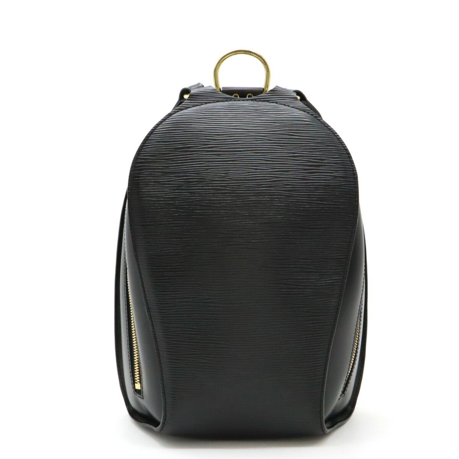 Louis Vuitton Mabillon, Black, Leather, backpack