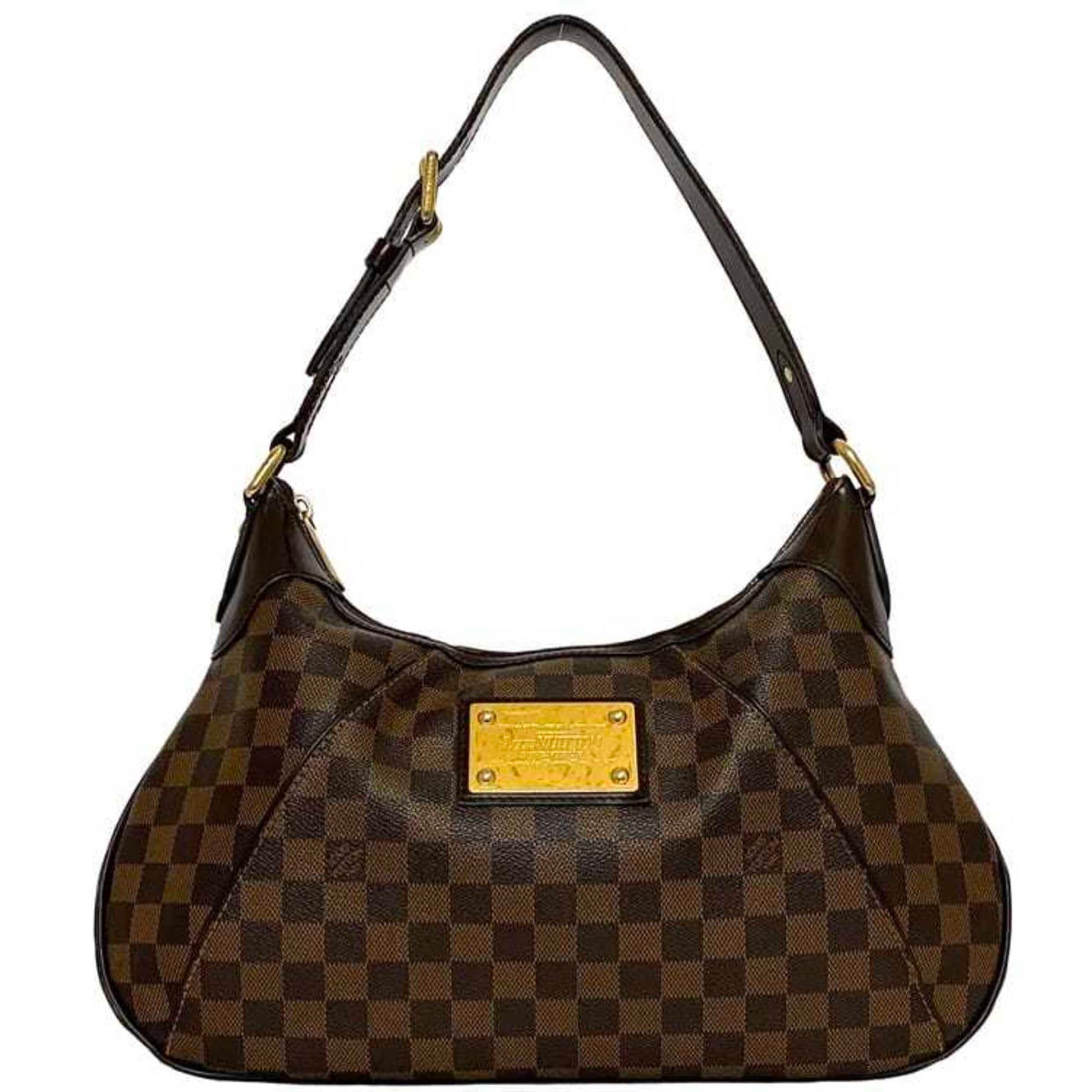 Louis Vuitton Thames, Brown, Canvas, shoulder