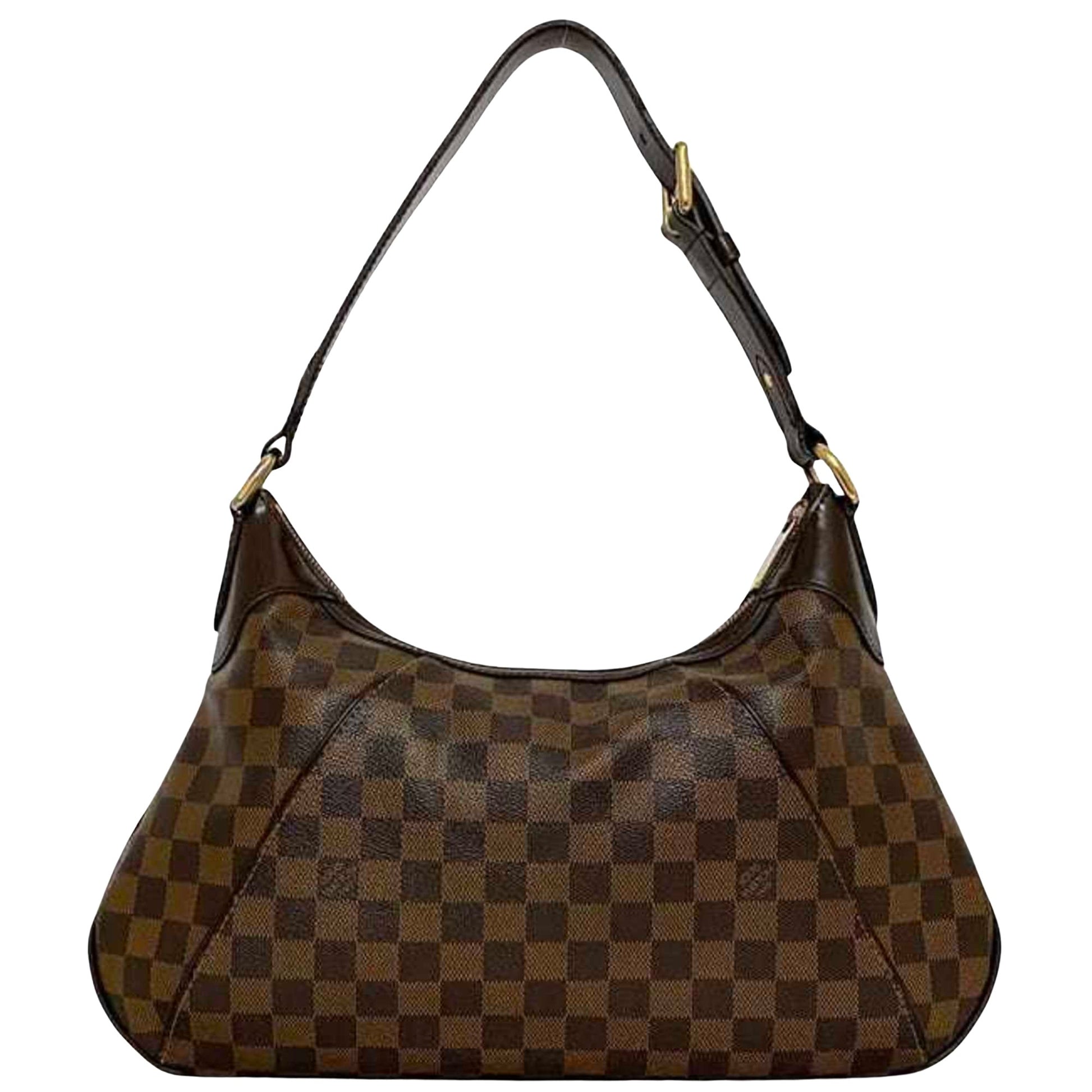 Louis Vuitton Thames, Brown, Canvas, shoulder