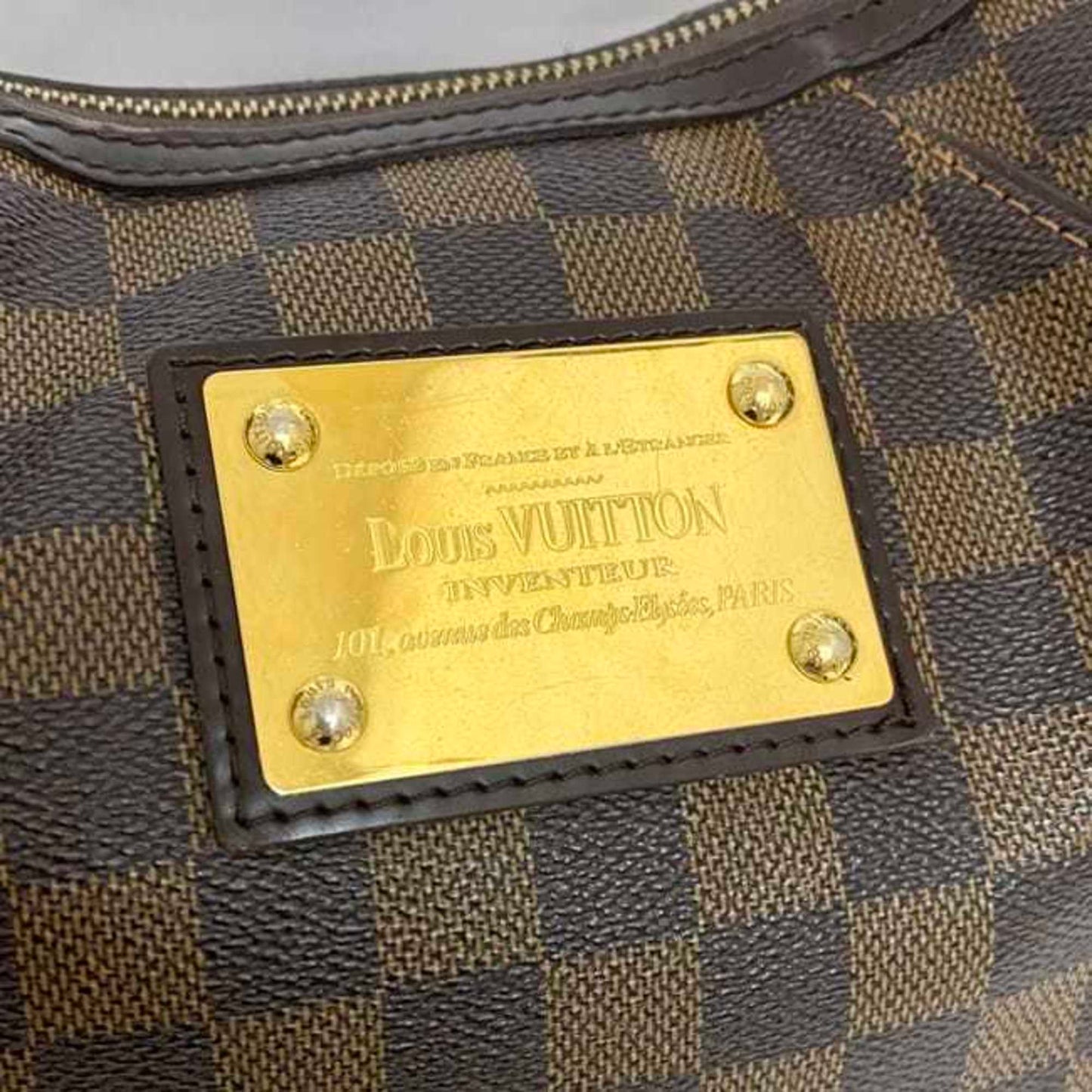 Louis Vuitton Thames, Brown, Canvas, shoulder