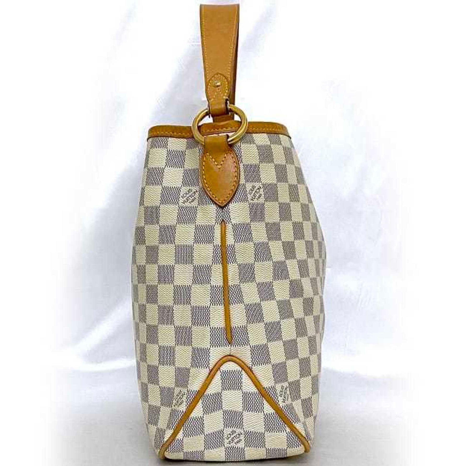 Louis Vuitton Delightfull PM, White, Canvas, shoulder