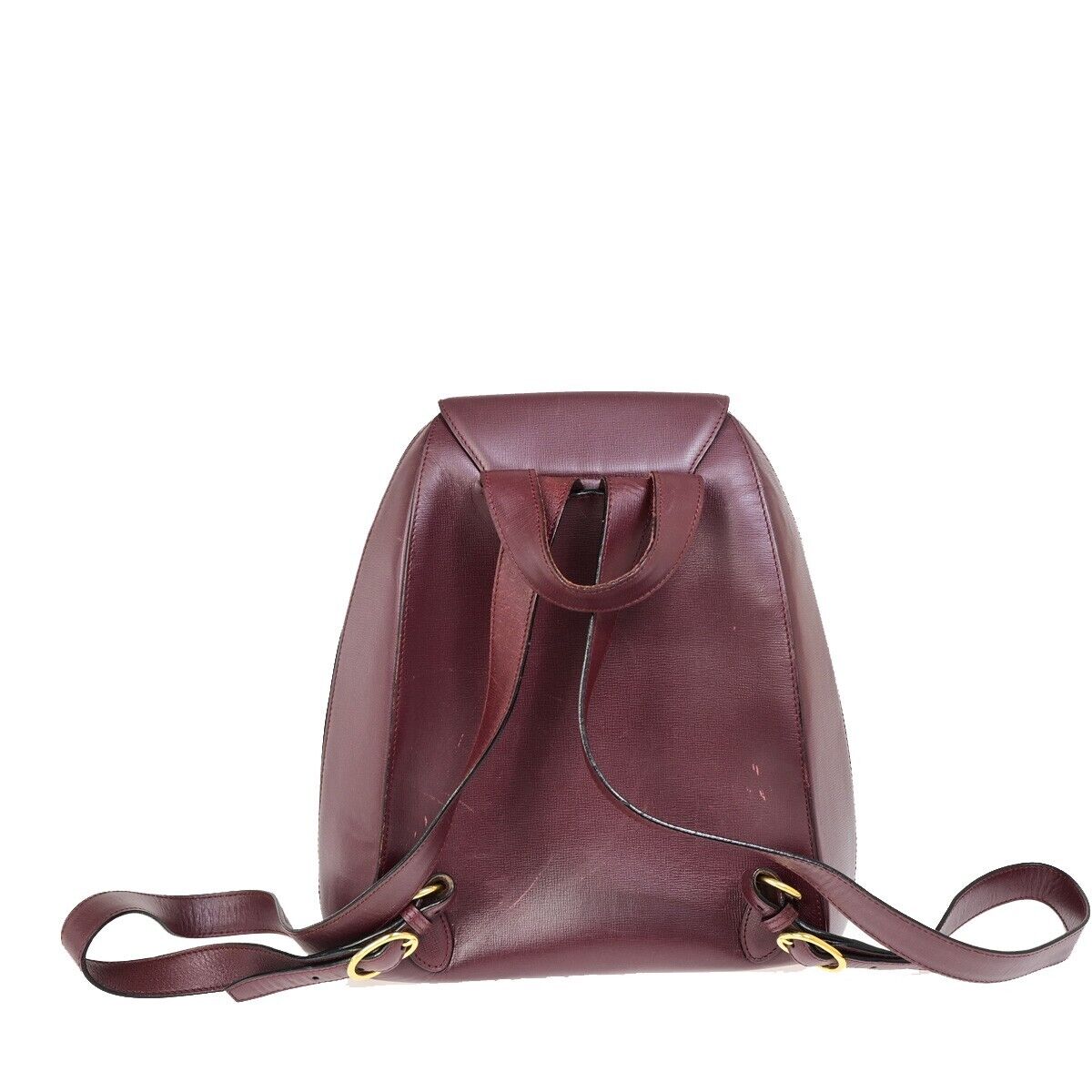 Cartier Must de Cartier, Burgundy, Leather, backpack