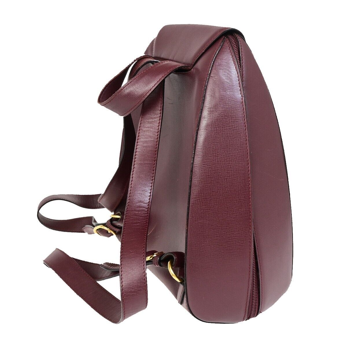 Cartier Must de Cartier, Burgundy, Leather, backpack