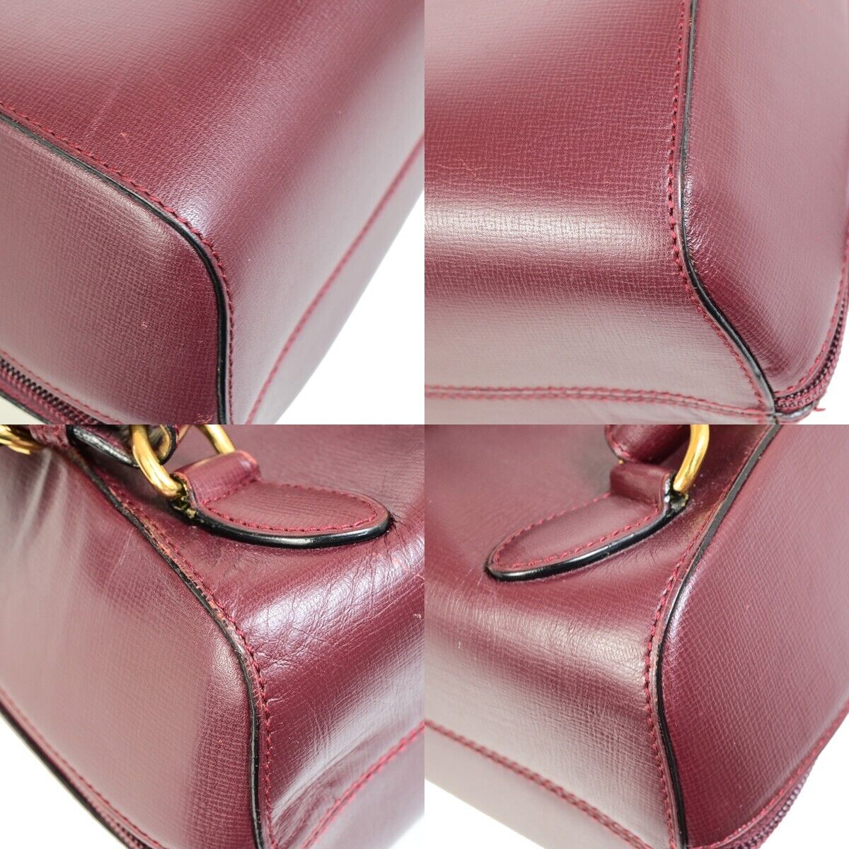 Cartier Must de Cartier, Burgundy, Leather, backpack