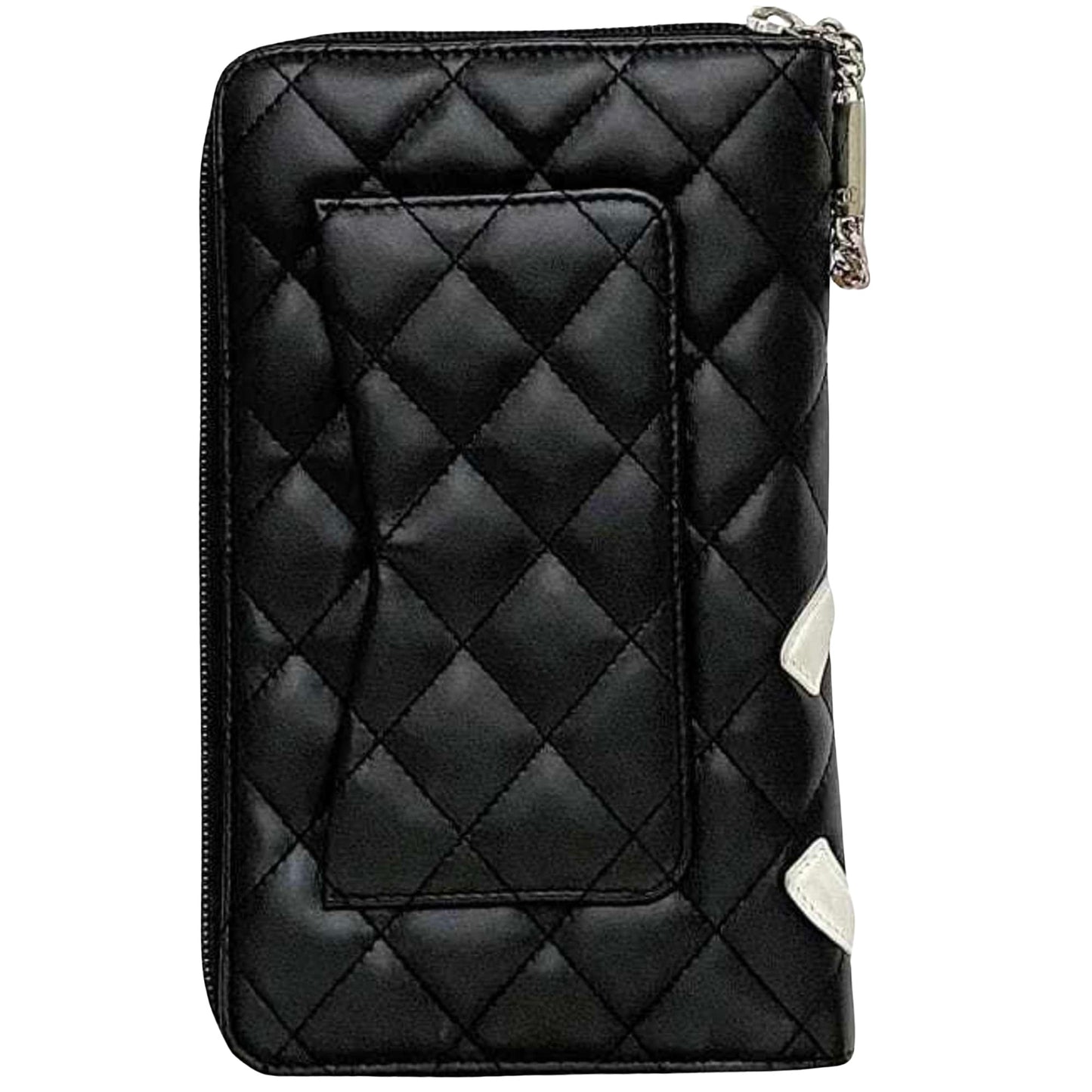 Chanel Cambon line, Black, Leather, wallet