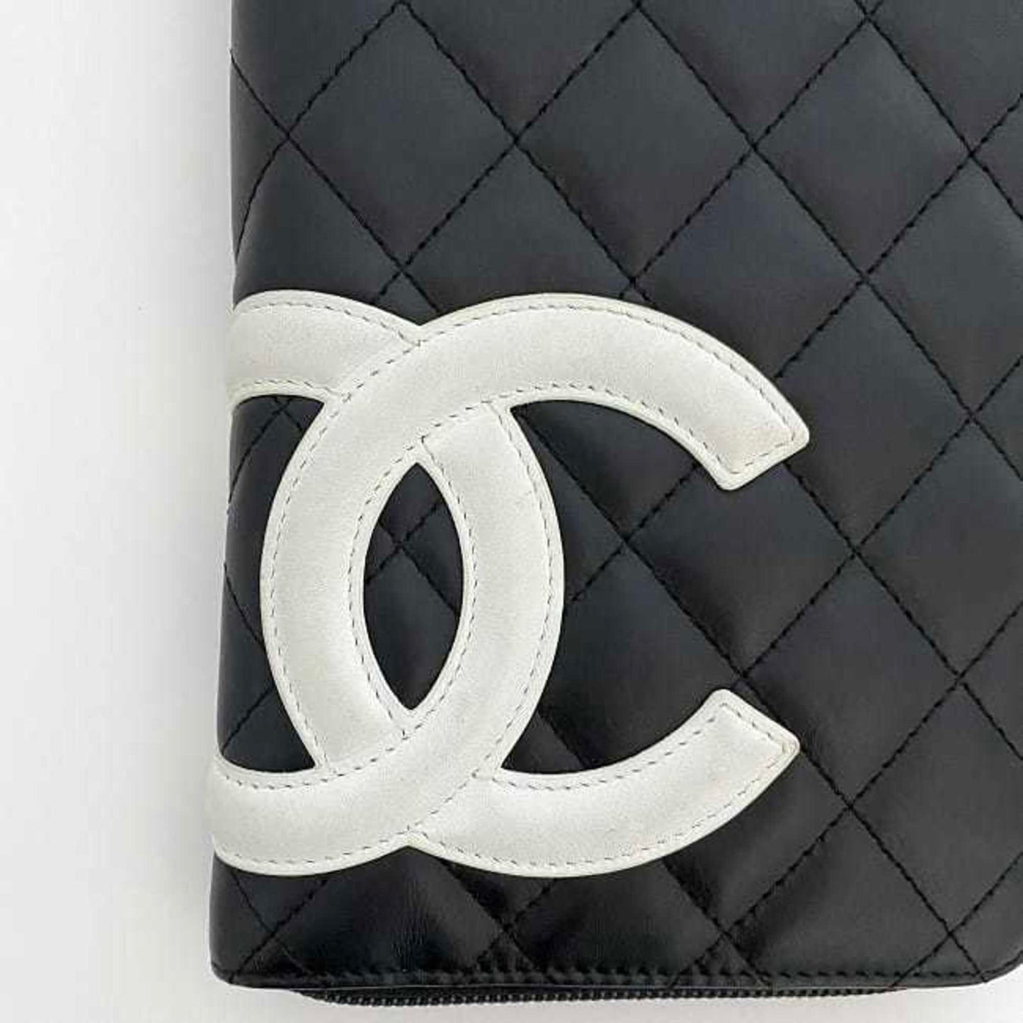 Chanel Cambon line, Black, Leather, wallet