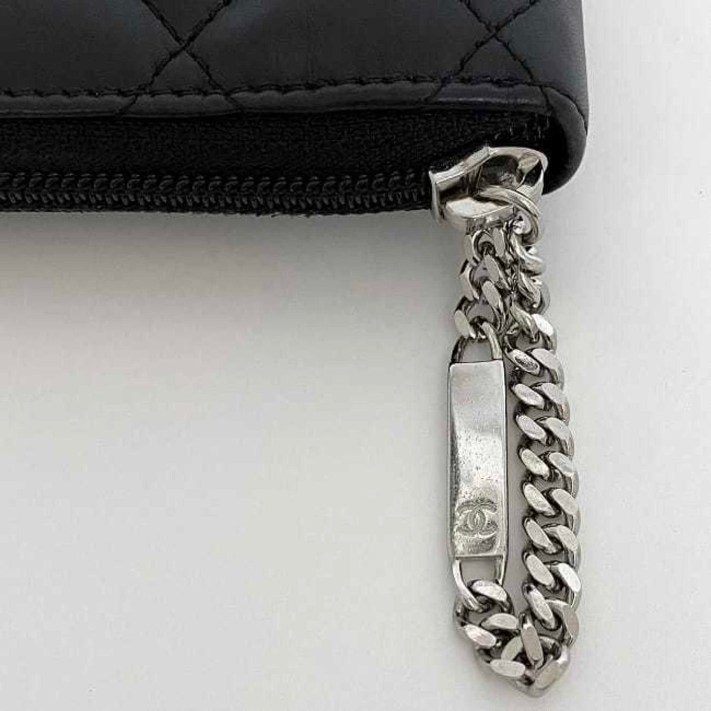 Chanel Cambon line, Black, Leather, wallet