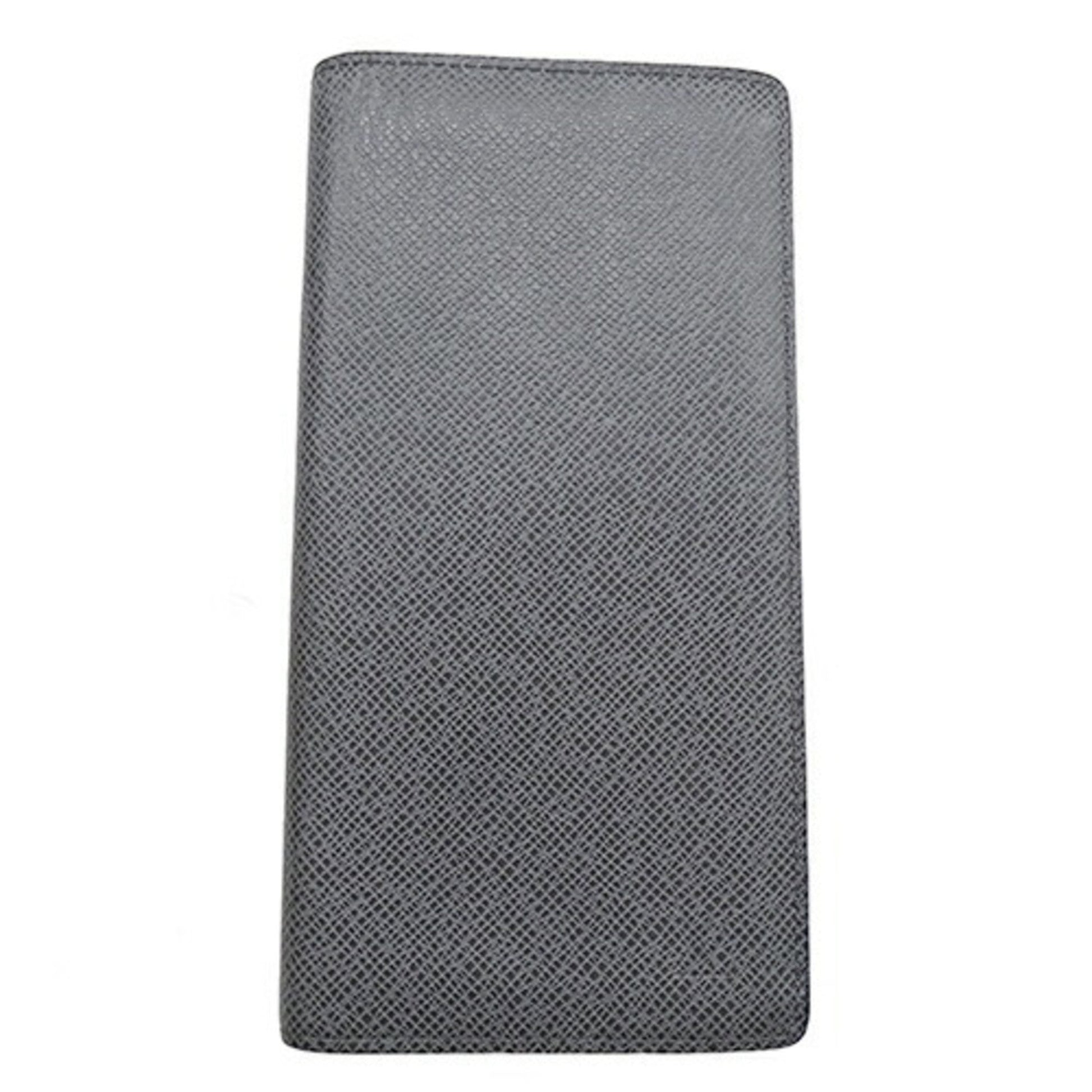 Louis Vuitton Brazza, Grey, Leather, wallet