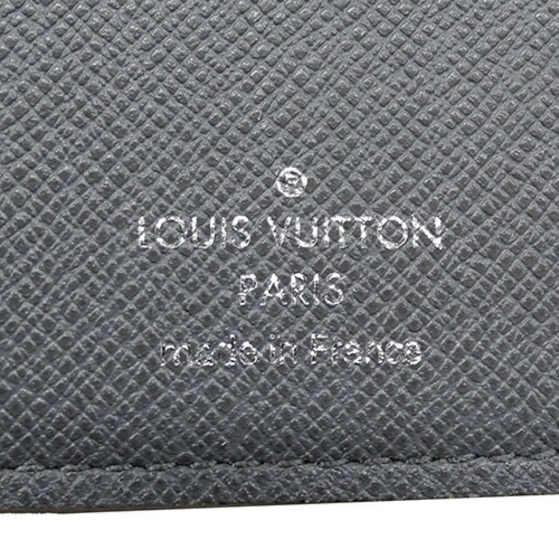 Louis Vuitton Brazza, Grey, Leather, wallet