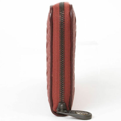 Bottega Veneta Intrecciato, Red, Leather, wallet