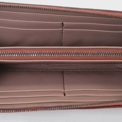 Bottega Veneta Intrecciato, Red, Leather, wallet