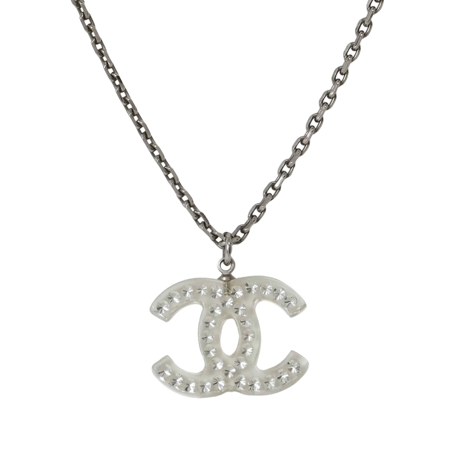 Chanel Coco Mark, Beige, Metal, necklace