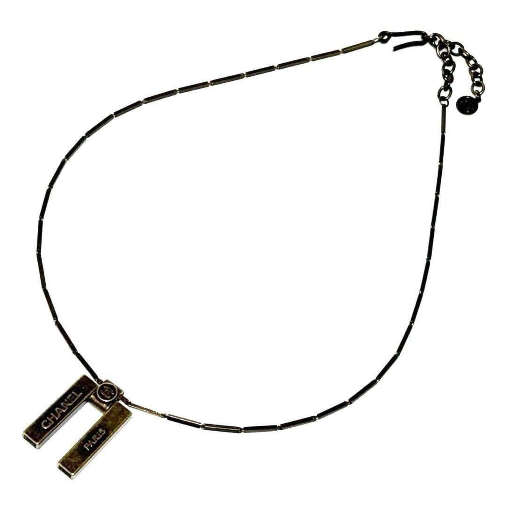 Chanel Coco Mark, Gold, Metal, necklace