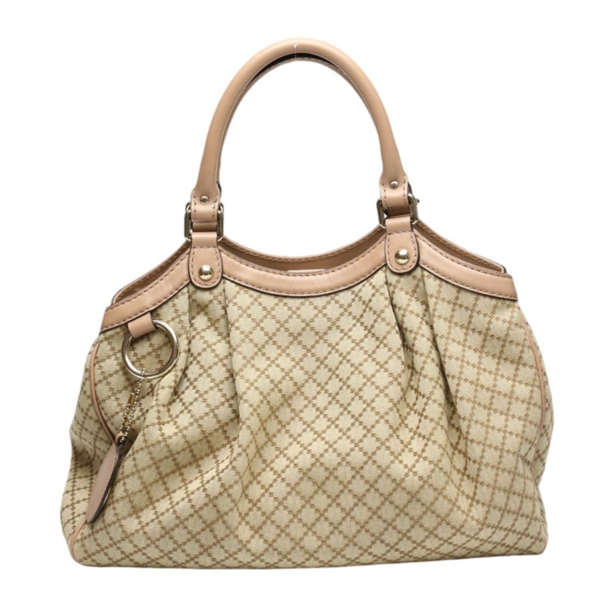 Gucci Diamante, Beige, Canvas, handbag