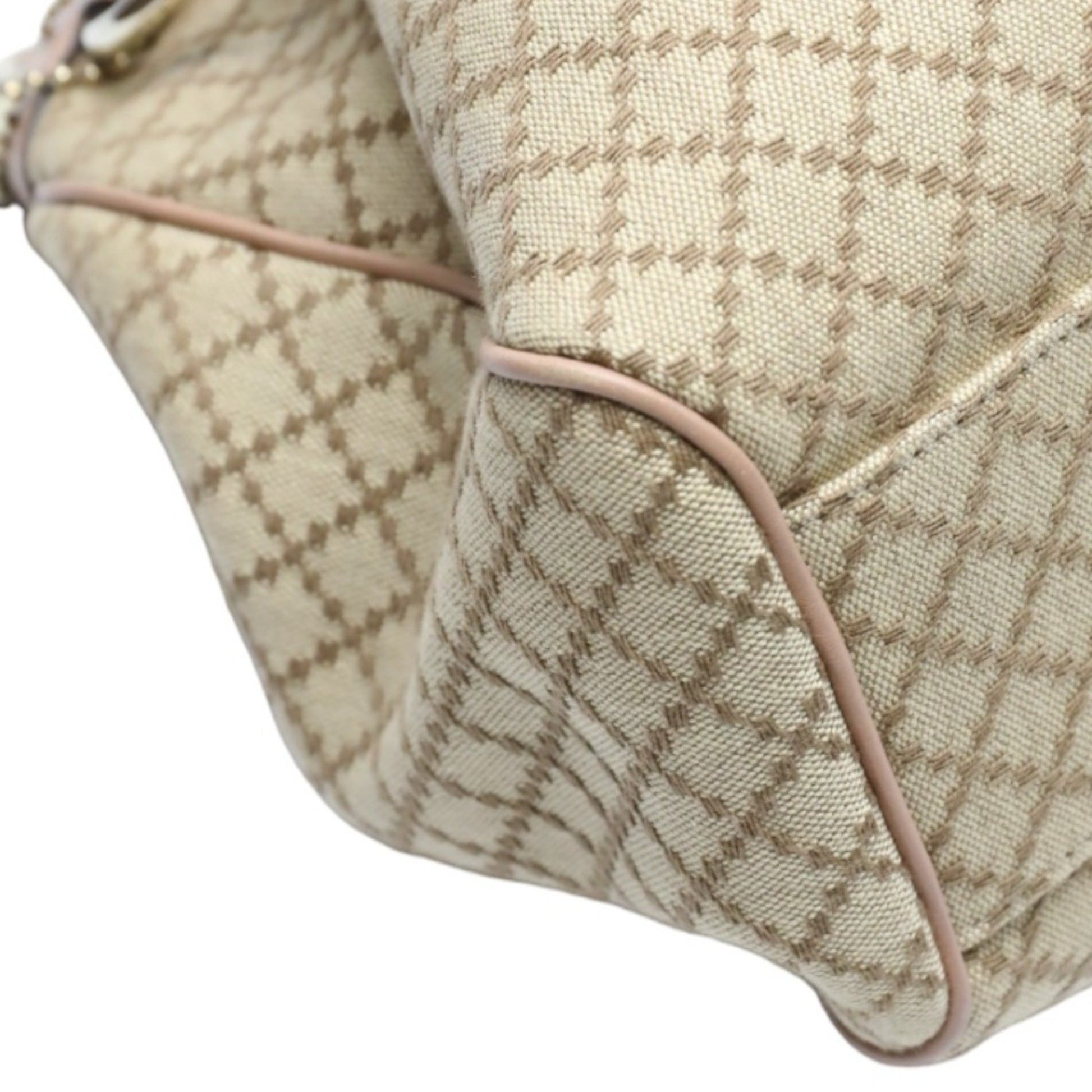 Gucci Diamante, Beige, Canvas, handbag