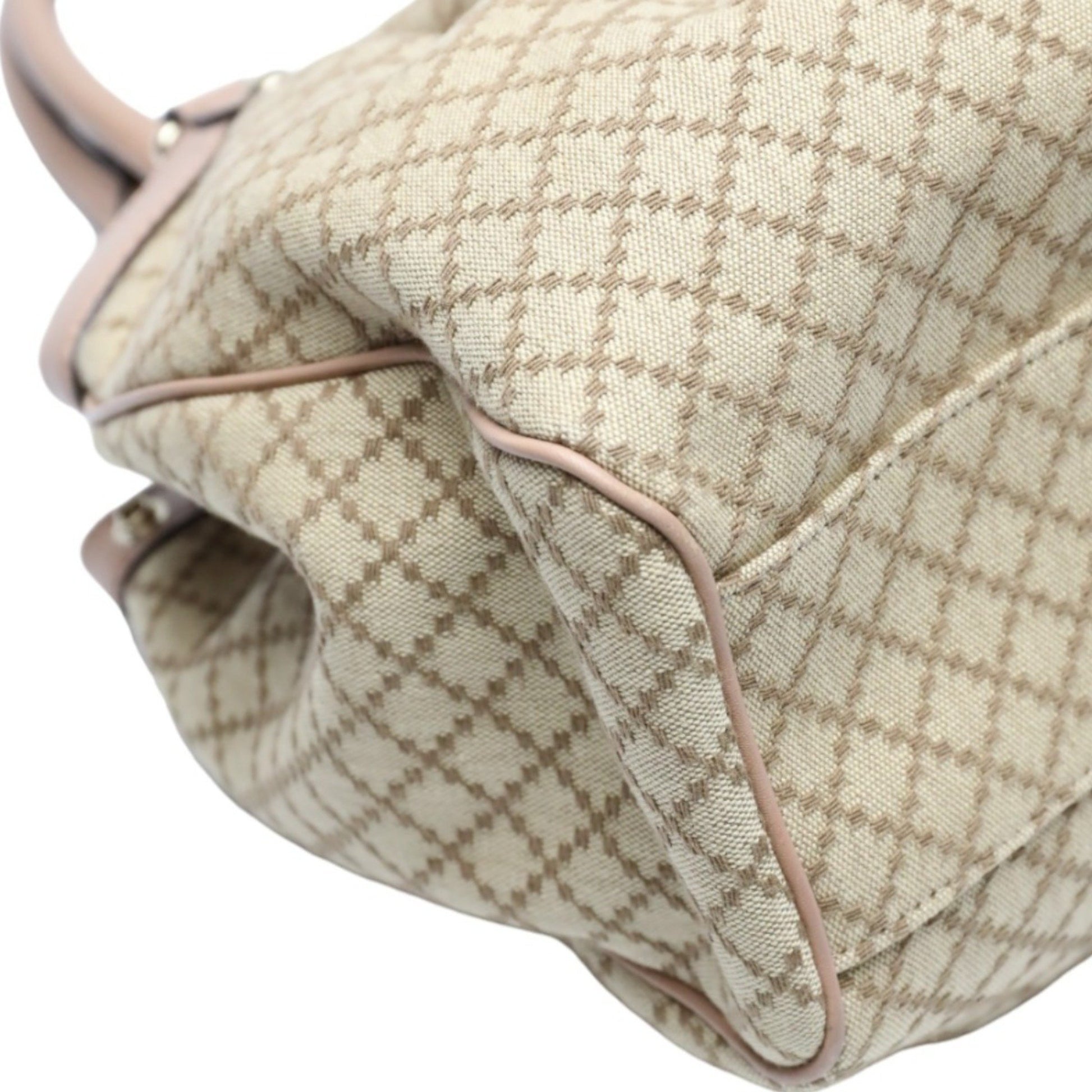 Gucci Diamante, Beige, Canvas, handbag