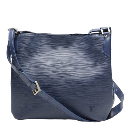 Louis Vuitton Mandala, Navy, Leather, shoulder