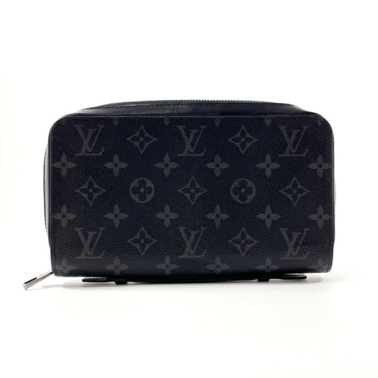 Louis Vuitton Zippy XL, Black, Canvas, wallet