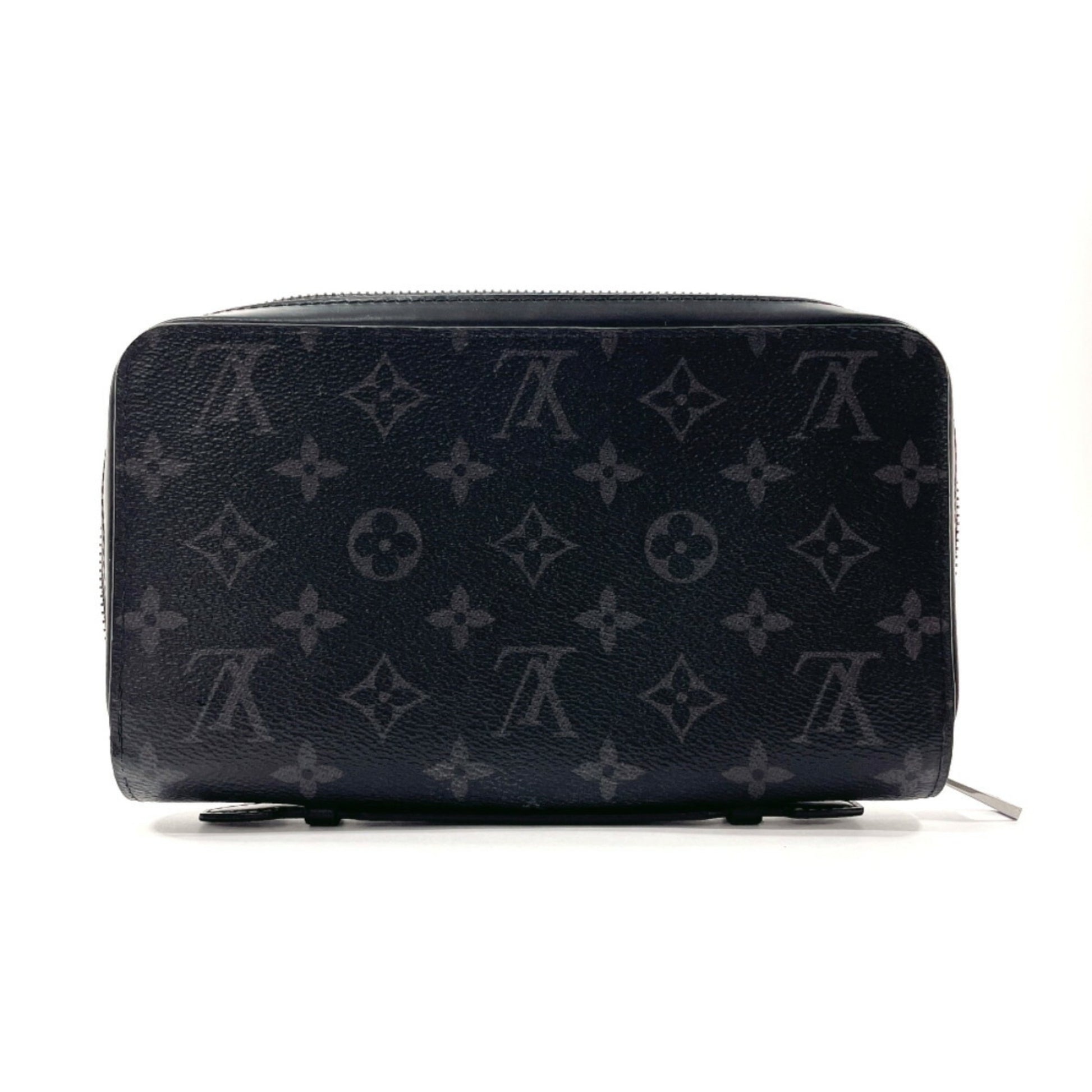 Louis Vuitton Zippy XL, Black, Canvas, wallet