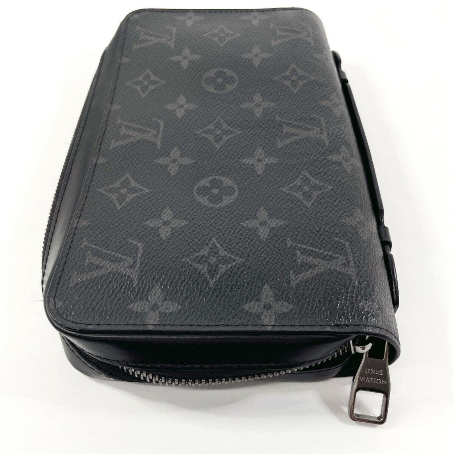 Louis Vuitton Zippy XL, Black, Canvas, wallet