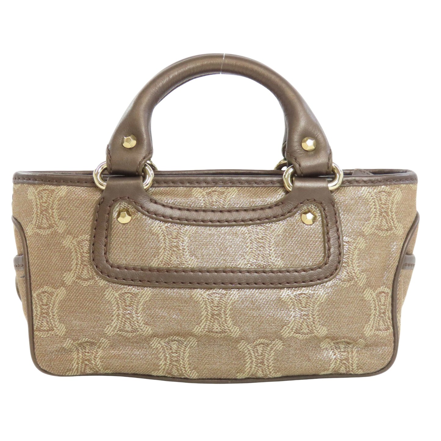 Céline Boogie, Brown, Canvas, handbag