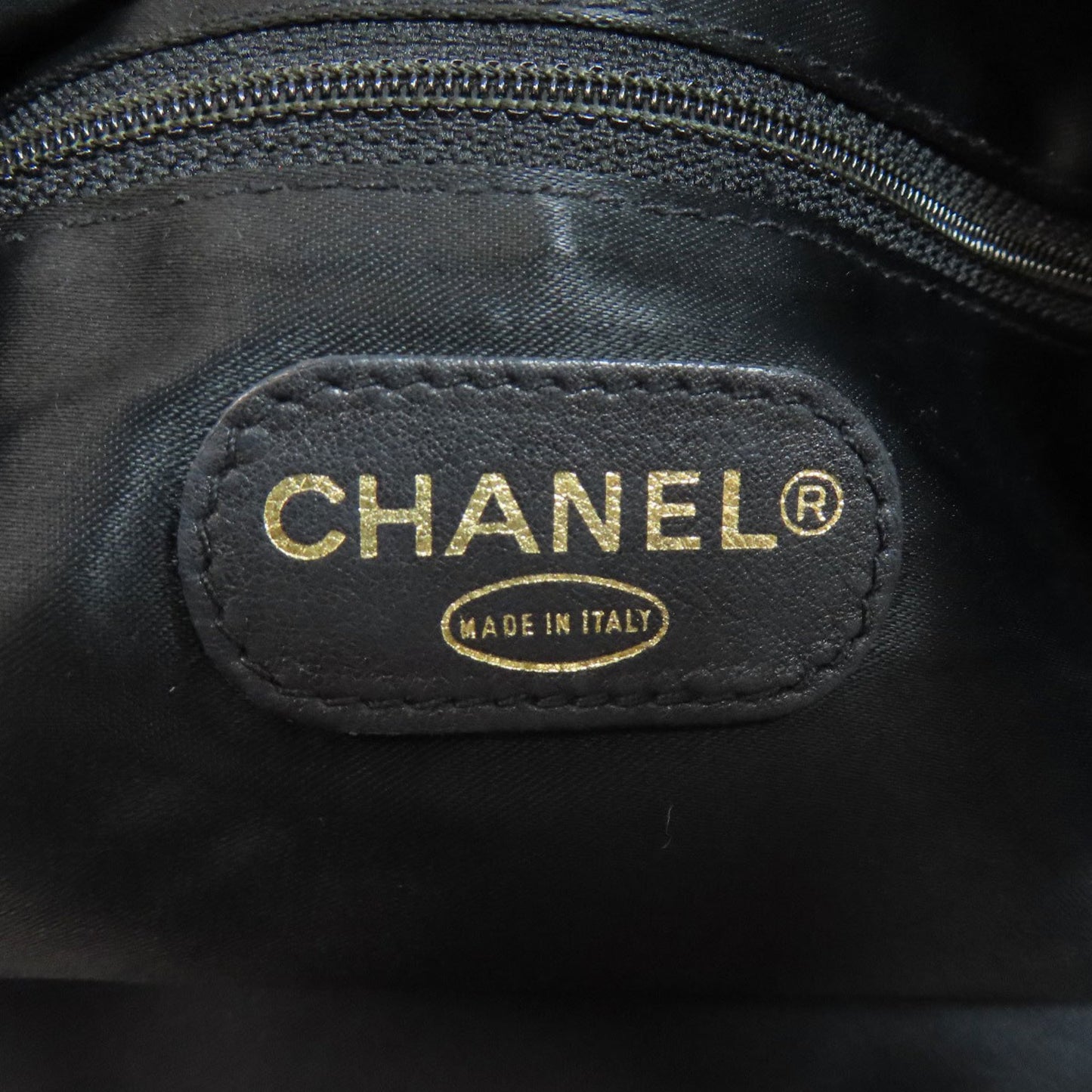 Chanel Shopping, Black, Leather, tote