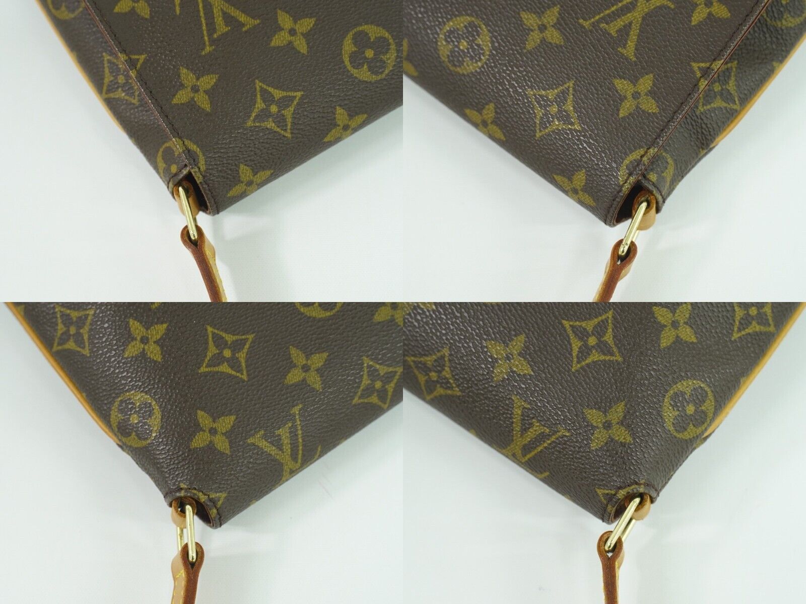 Louis Vuitton Musette Tango, Brown, Canvas, shoulder