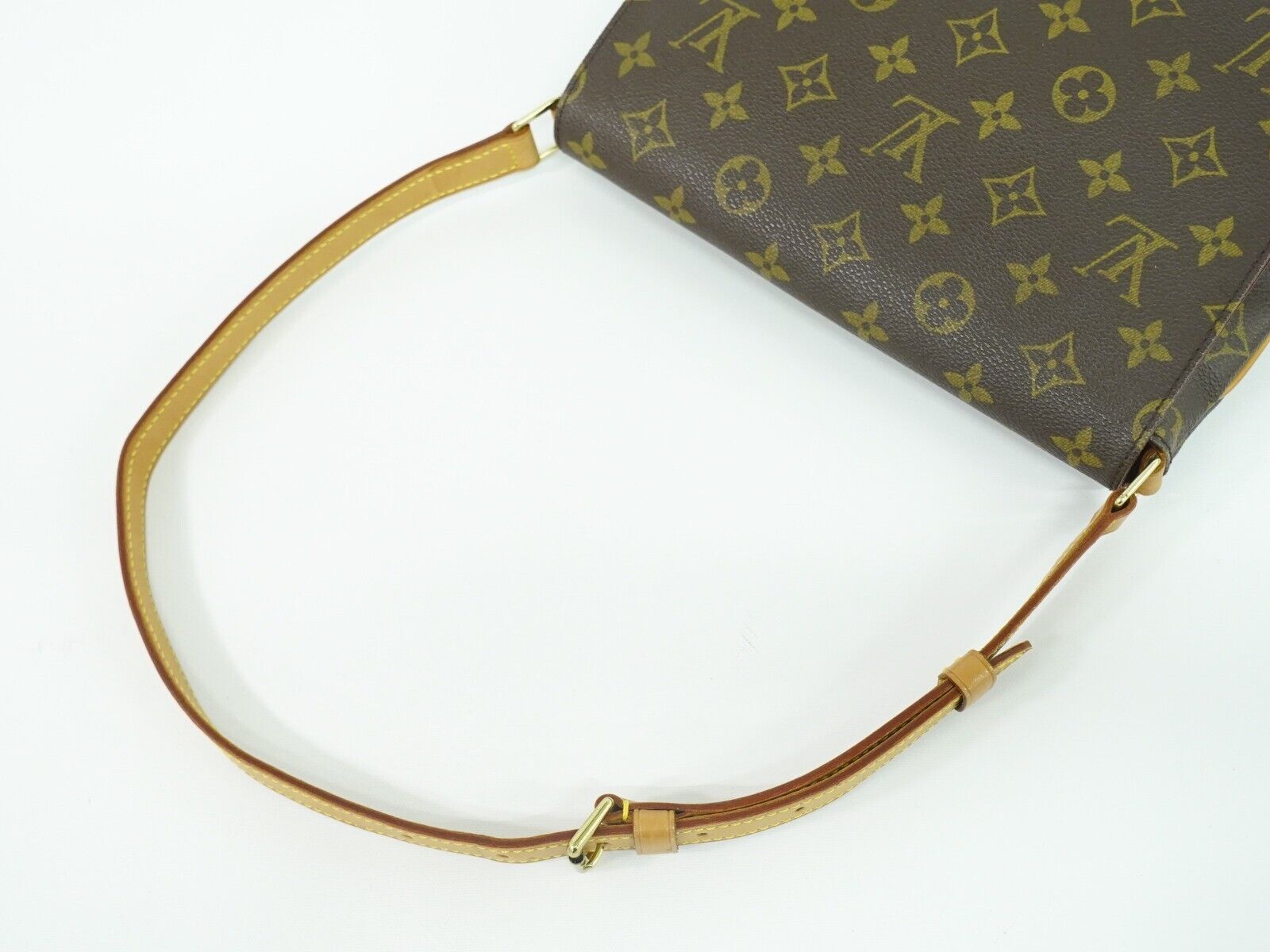 Louis Vuitton Musette Tango, Brown, Canvas, shoulder